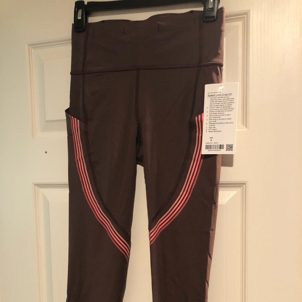 Lululemon sz 6 Speed Limit Crop 23inch